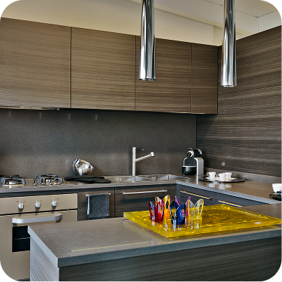 Modern villa kitchen